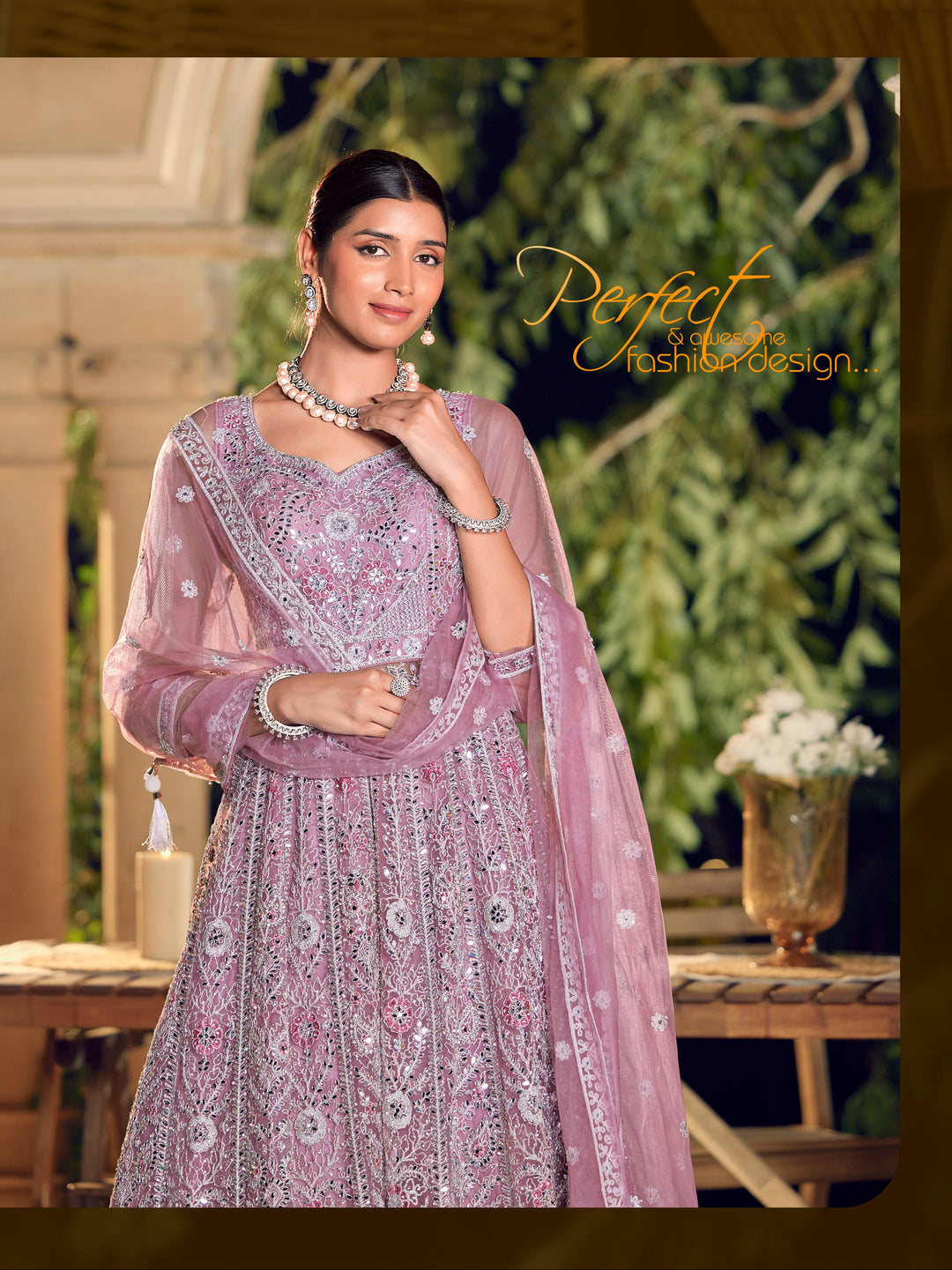 Rosé Reverie - Party Perfect Indo-Western Gown