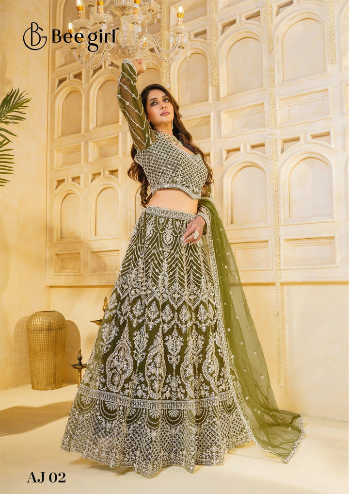 Luxe Mirror Embroidered Lehenga Set
