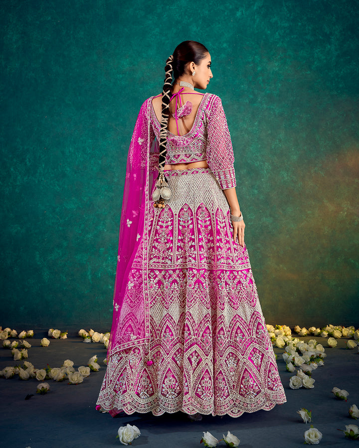Vibrant Floral Fusion Lehenga Set
