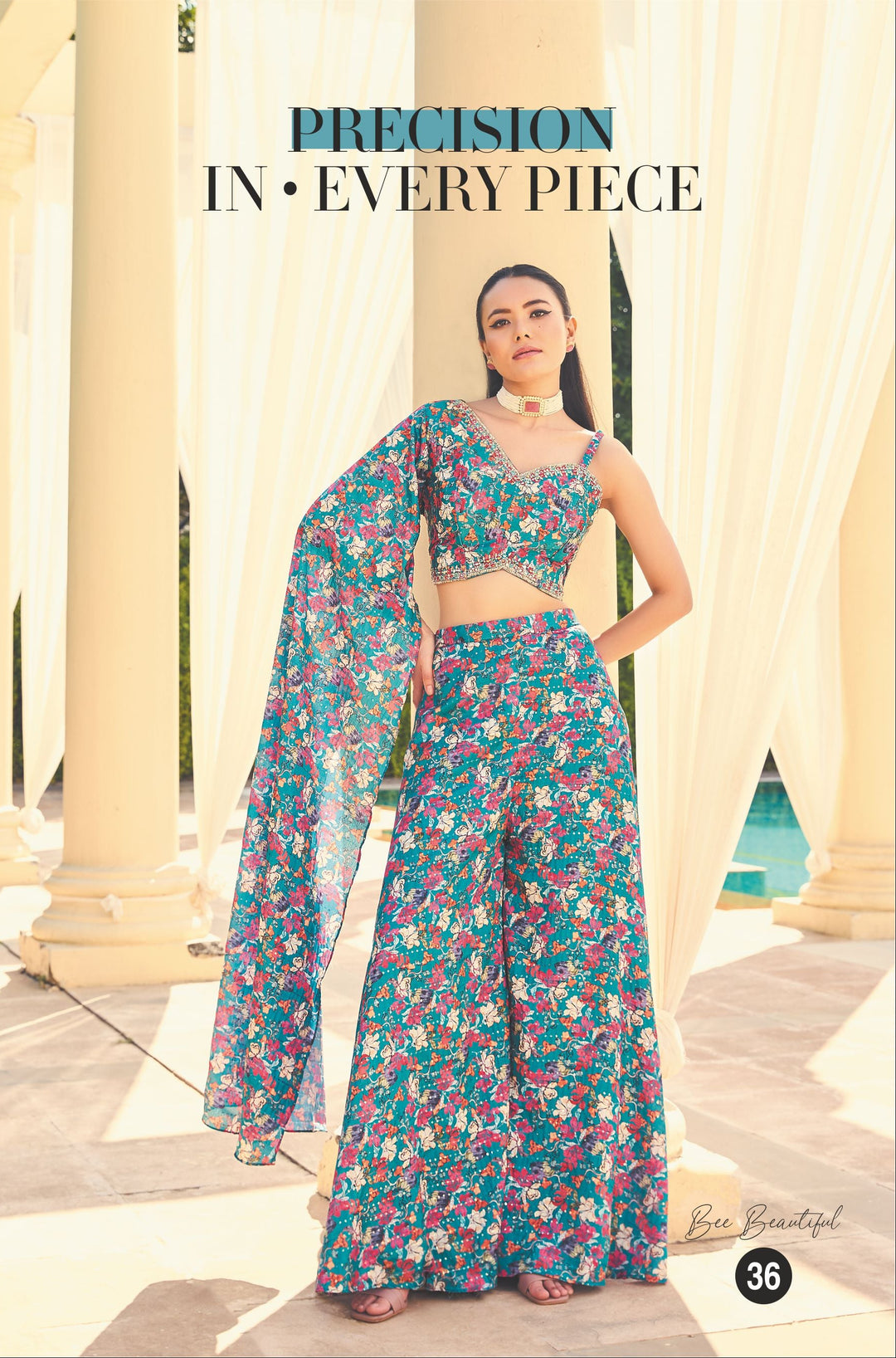 Floral Elegance Palazzo Set