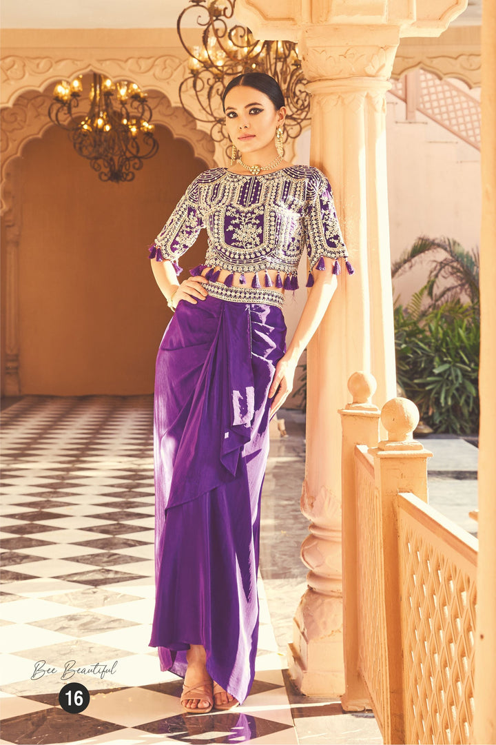 Purple Mirror Magic Drape Set