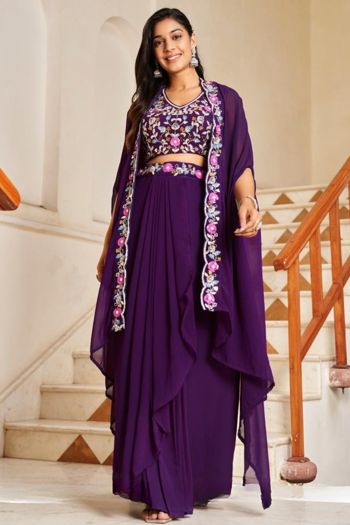 Regal Elegance in Choli with Jacket
