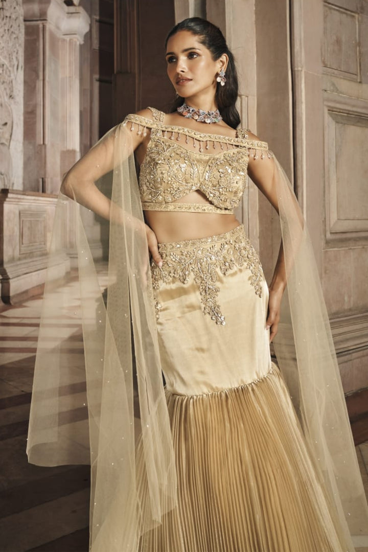 Regal Glamour in Fish Cut Lehenga