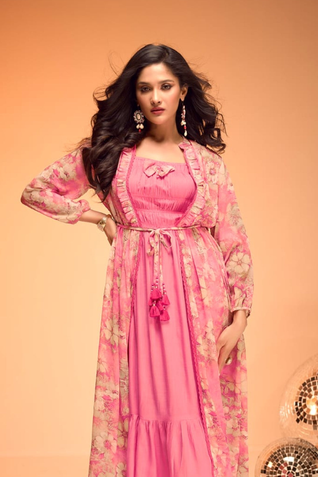 Blush Blossom Elegance Pink Gown