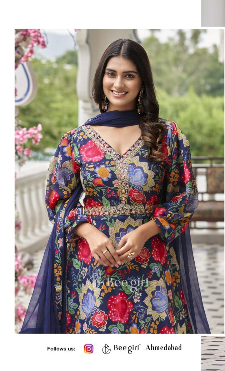 Enchanting Blue Flow Gown by B Girl