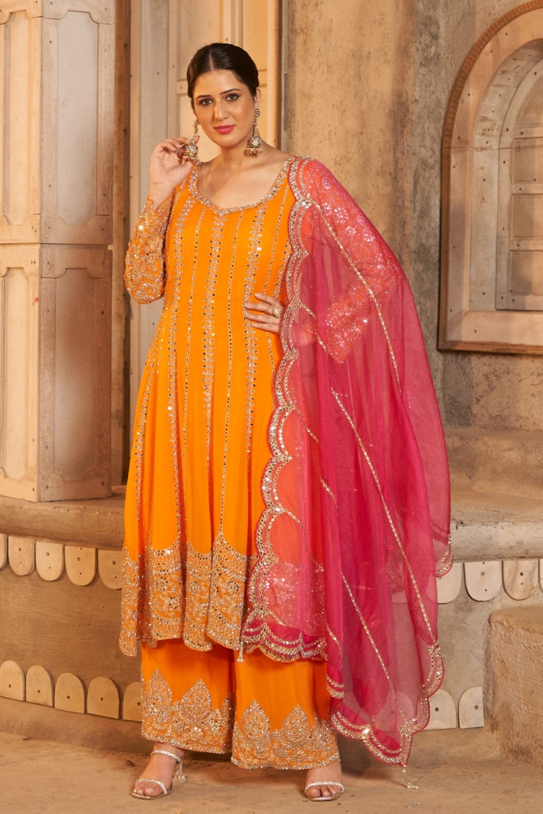 Radiant Elegance in Plazo Set