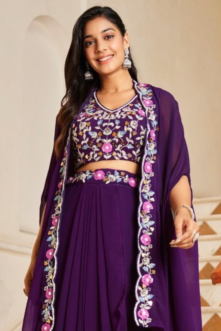 Regal Elegance in Choli with Jacket