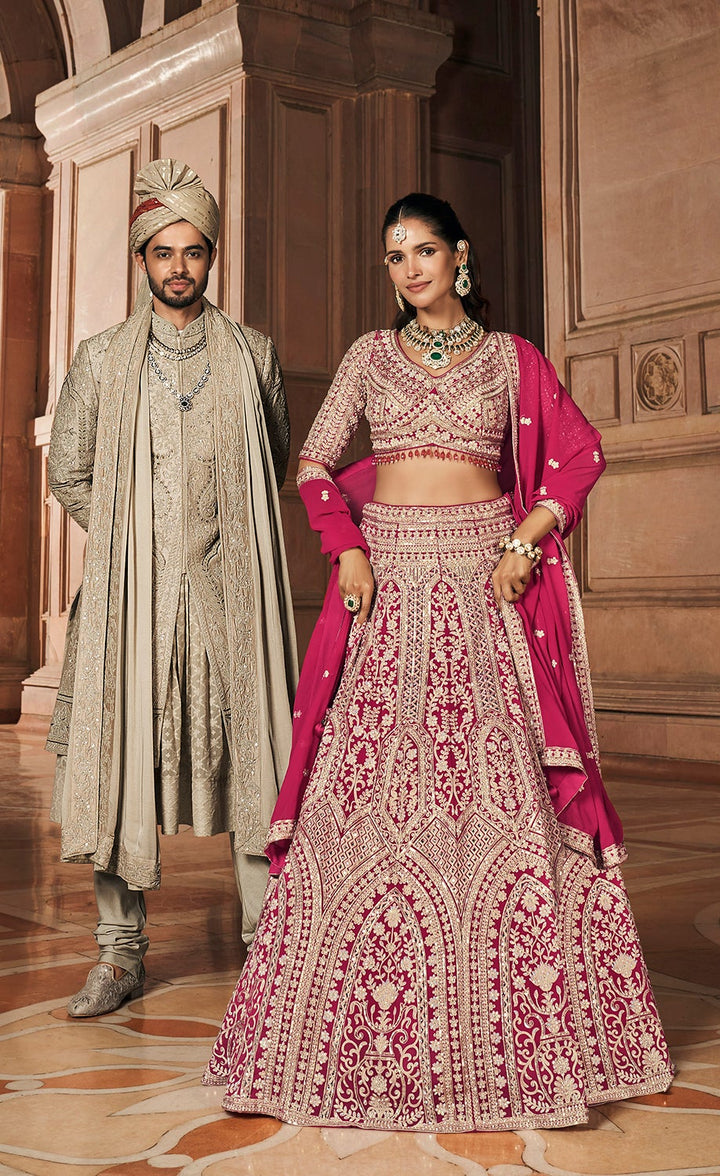 Bridal Embroidered Lehenga Set