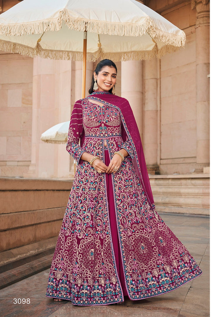 Indo-Western Embroidered Suit