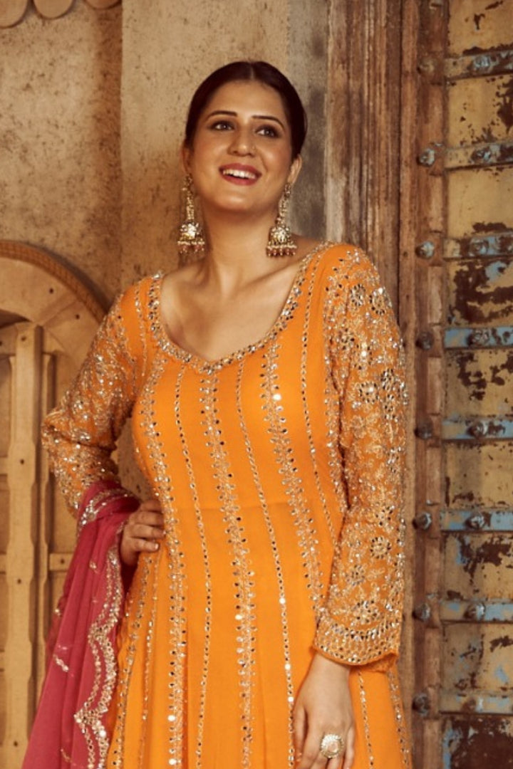 Radiant Elegance in Plazo Set