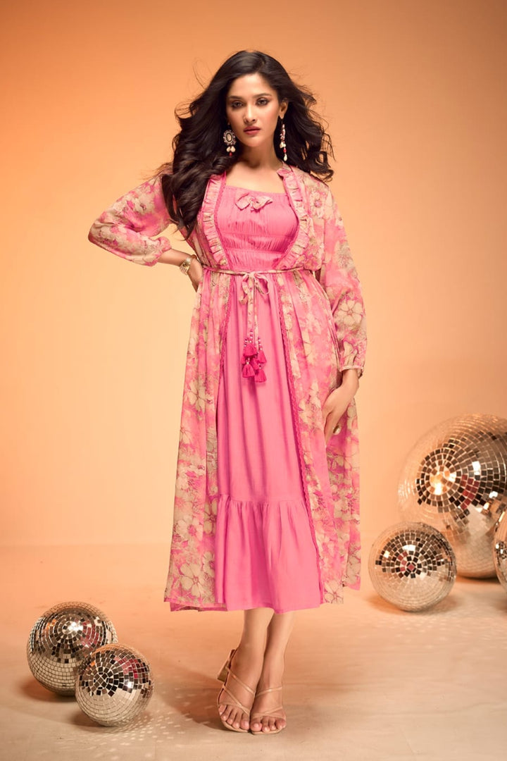 Blush Blossom Elegance Pink Gown
