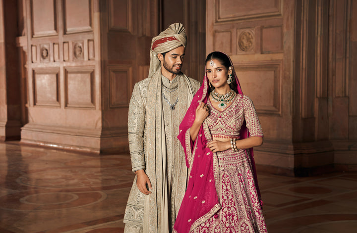 Bridal Embroidered Lehenga Set