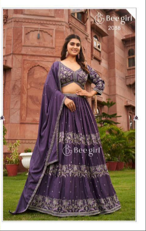Purple Reign – Designer Festive Lehenga