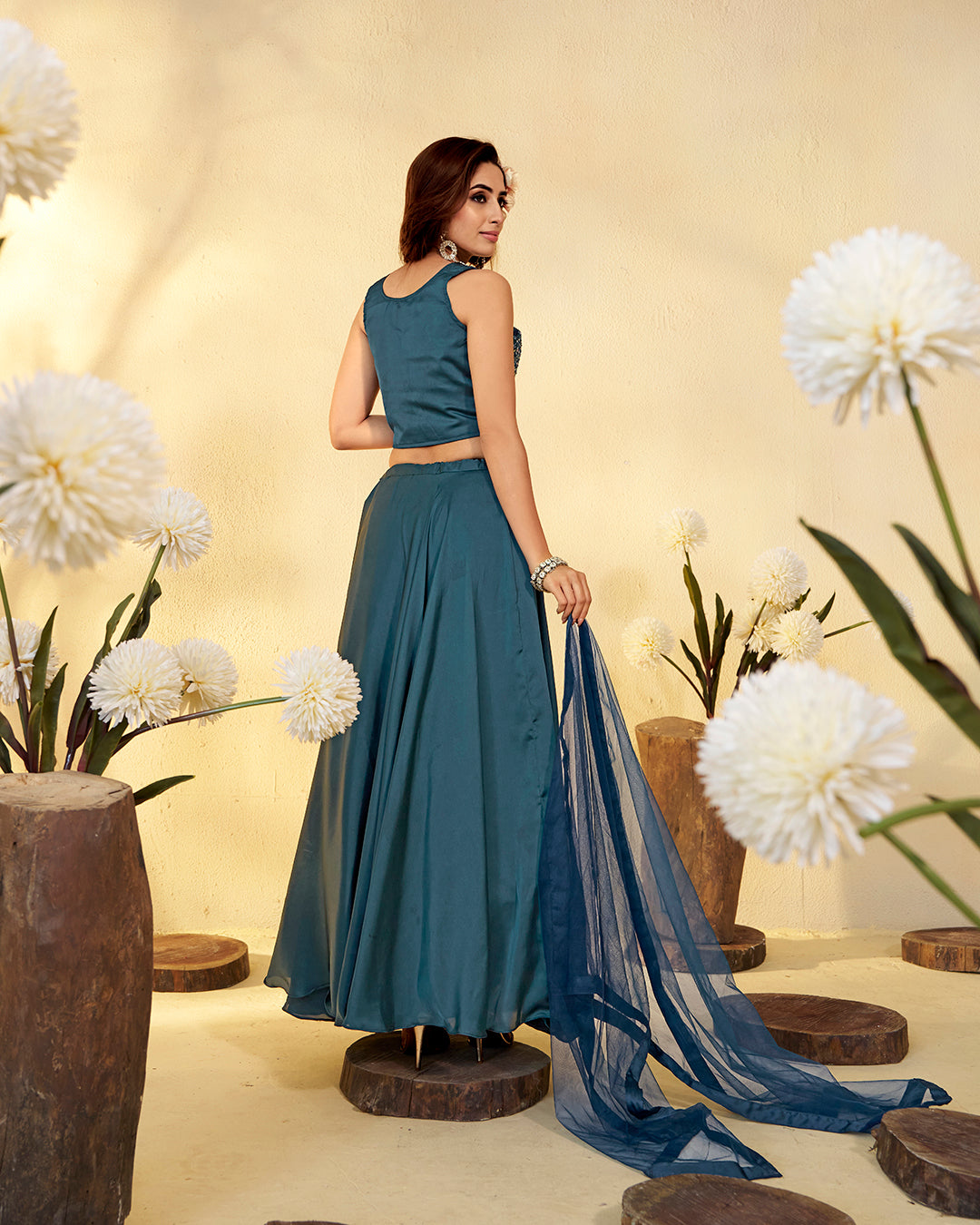 Elegant Blue Lehenga Set